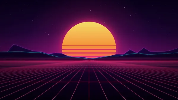 Neon grid loop